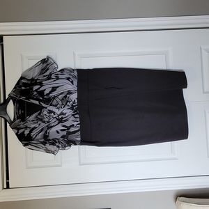 AGB size 18W black an grey dress